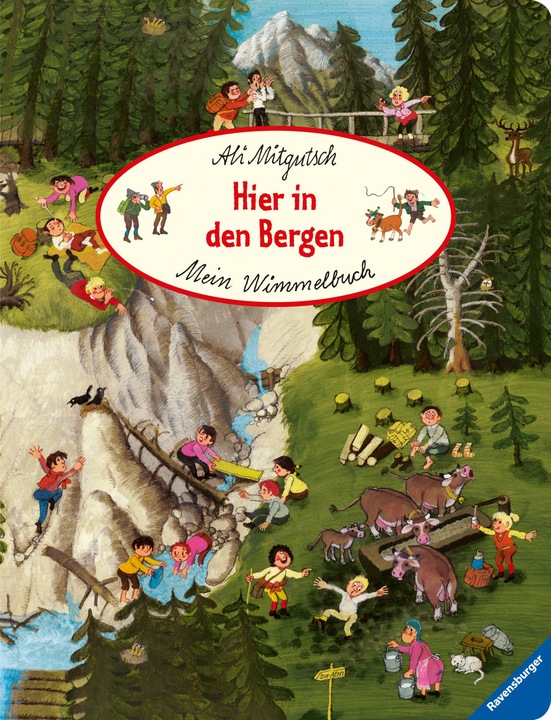 Produktbild Ravensburger Mein Wimmelbuch: Hier in den Bergen (Deutsch, Ali Mitgutsch, 2021)