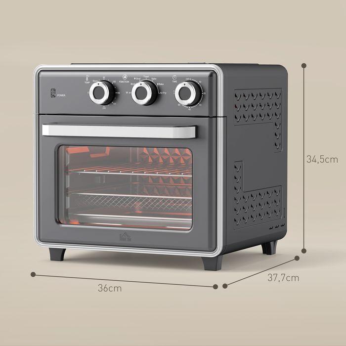 Immagine prodotto Swisshandel24 Minibackofen mit Umluft 20L Mini Ofen mit Backblech, Grillrost und Krümelblech, 90-230°C