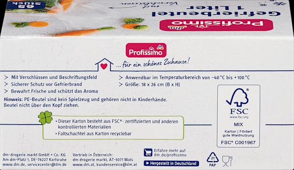 Produktbild dm Profissimo Gefrierbeutel (1 x)