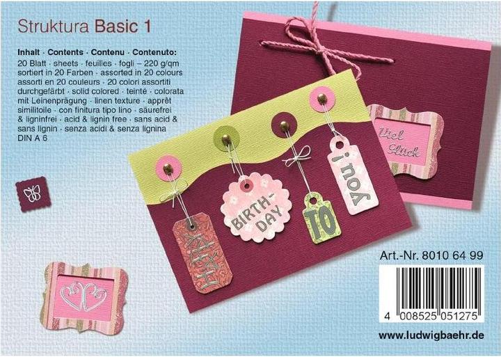 Produktbild Ursus Fotokarton Basic 1, A6, 60 Blatt (220 g/m², 1 x)