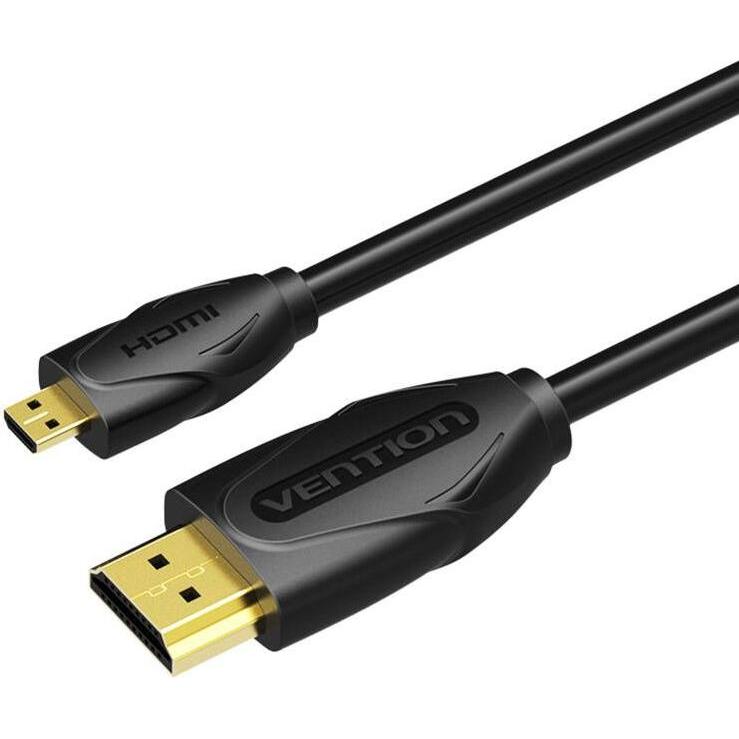 Vention Cavo micro HDMI 2m VAA-D03-B200 (nero) (2 m), Cavo video