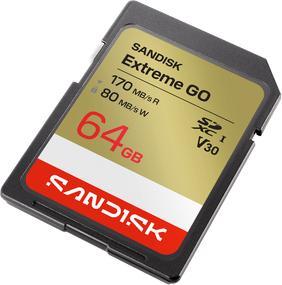 Produktbild SANDISK Extreme SD UHS-I 64GB 170MB/s/80MB/s (64 GB, SDXC, U3, UHS-I)