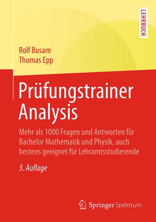 Produktbild Prüfungstrainer Analysis (Deutsch, 2018)