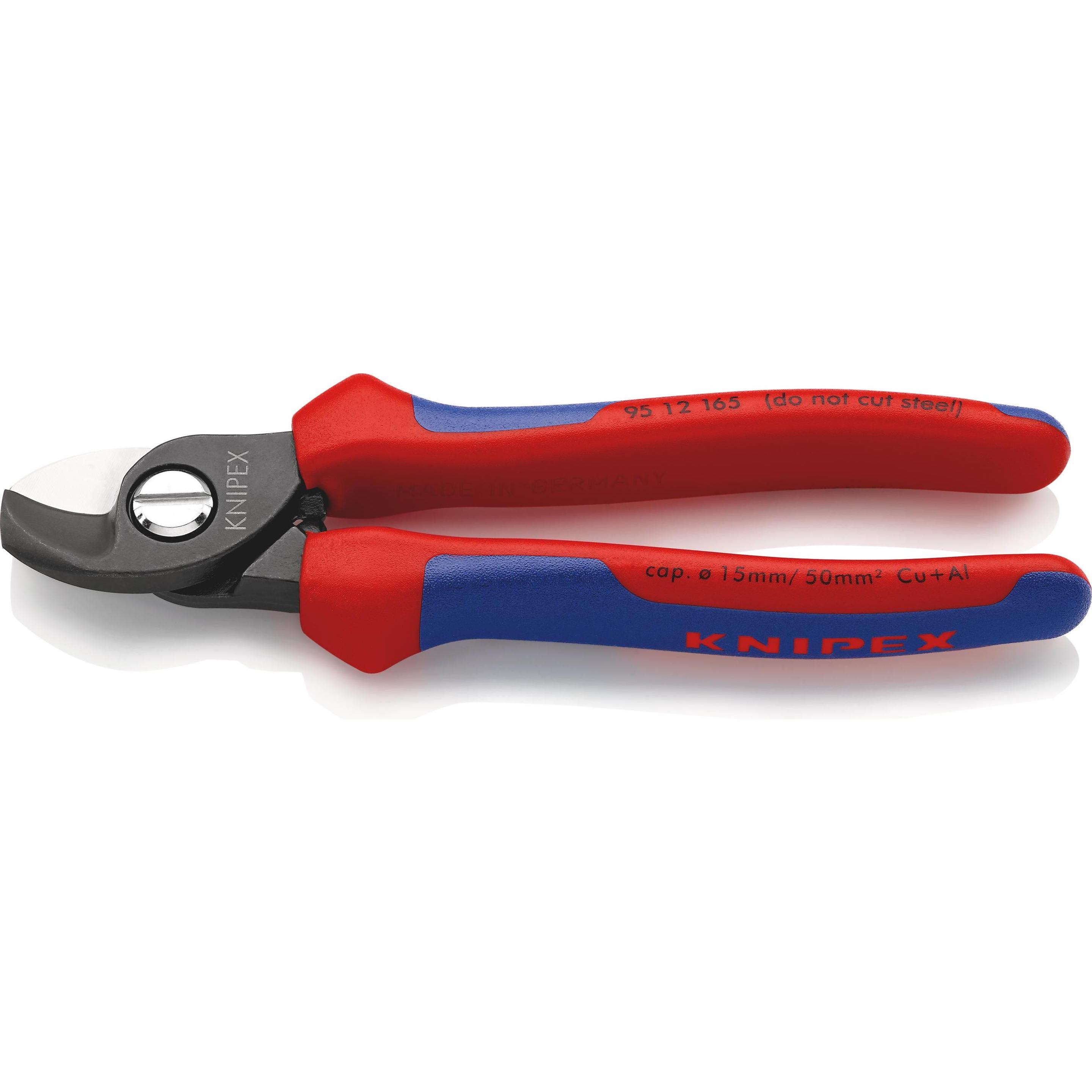 Knipex, Bolzenschneider + Seitenschneider, Kabelschere (165 mm)