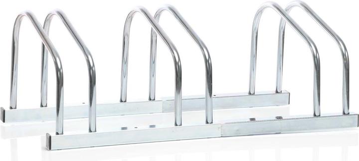 Actual product image Toboli Bicycle Stand for 3 Bikes Multiple Rack Made of Galvanised Steel for Indoor and Outdoor