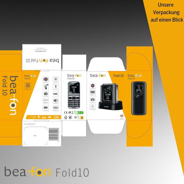Actual product image Bea-Fon Fold 10, bw (2.20", 0.30 Mpx)