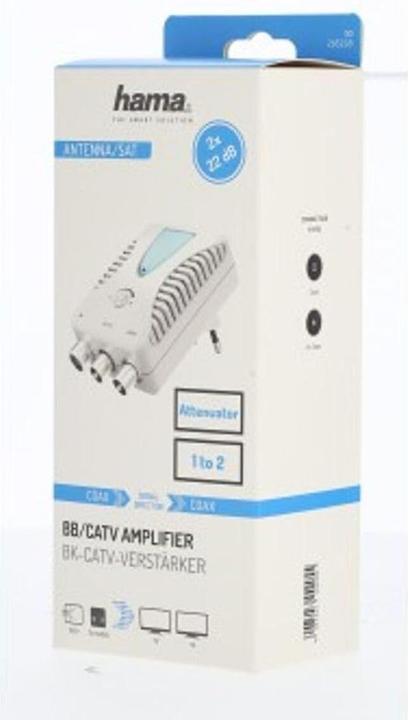 Actual product image Hama BK/CATV amplifier for 2 devices (Amplifier)