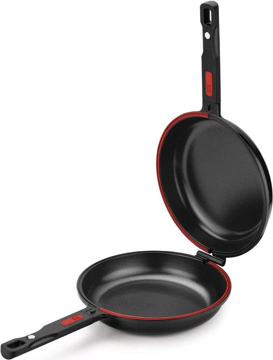 BRA Doppel-Pfanne, 24 cm (Bratpfanne, Aluminiumguss, 24 x 27 cm)