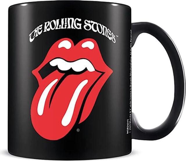 The Rolling Stones Pyramid International MGB26315 (Retro Tongue) Black Coffee Mug, Ceramic, 11 oz (325.31 ml, 1x)