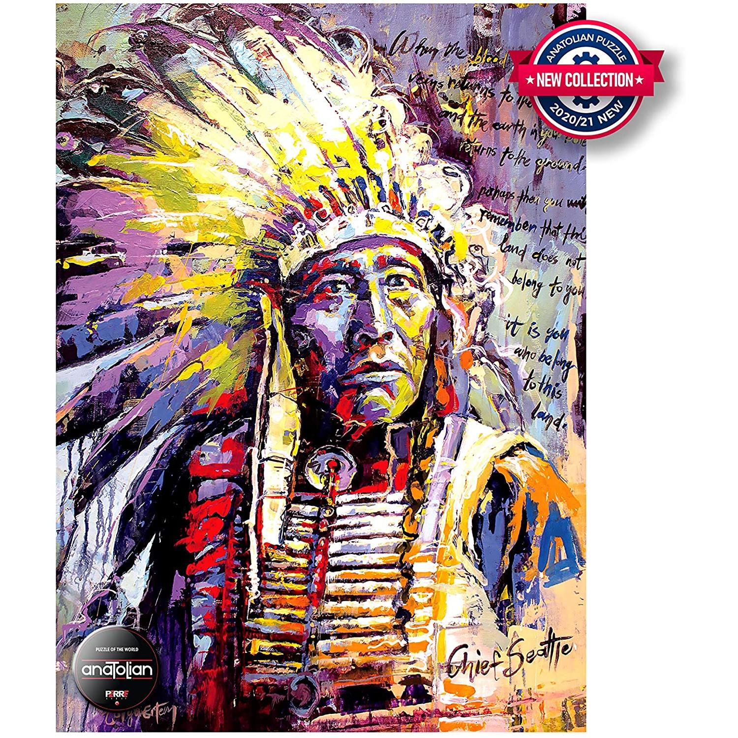 Thumbnail - Anatolian 1104 puzzle 1000 pcs. The chief of the Indians (1000 Teile)