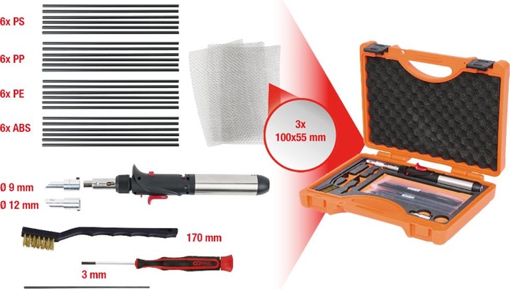 Actual product image KS Tools Plastic welding kit, 33 pcs