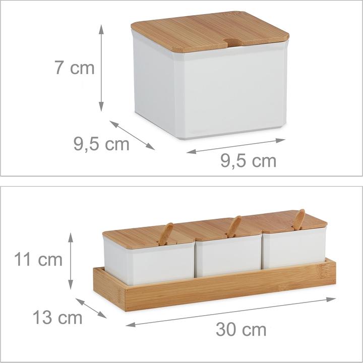 Actual product image Relaxdays Spice container set (0.40 l)