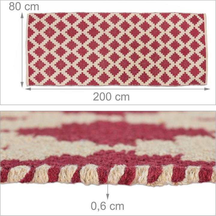 Produktbild Relaxdays Teppich (80 x 200 cm)