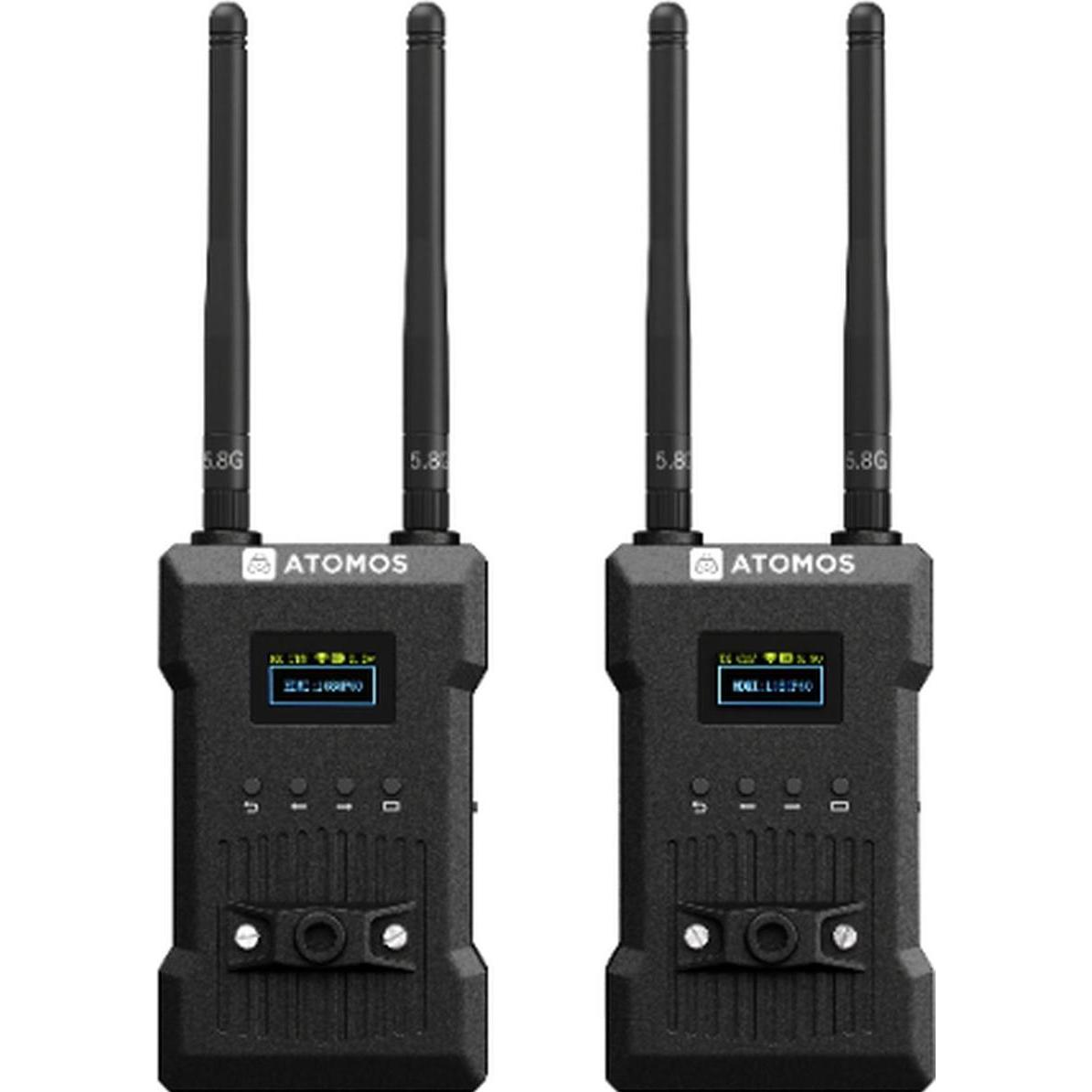 Atomos TX-RX 4K/HD Wireless Video Monitoring Transmitter & Receiver Set (300 m), Trasmettitore wireless, Nero