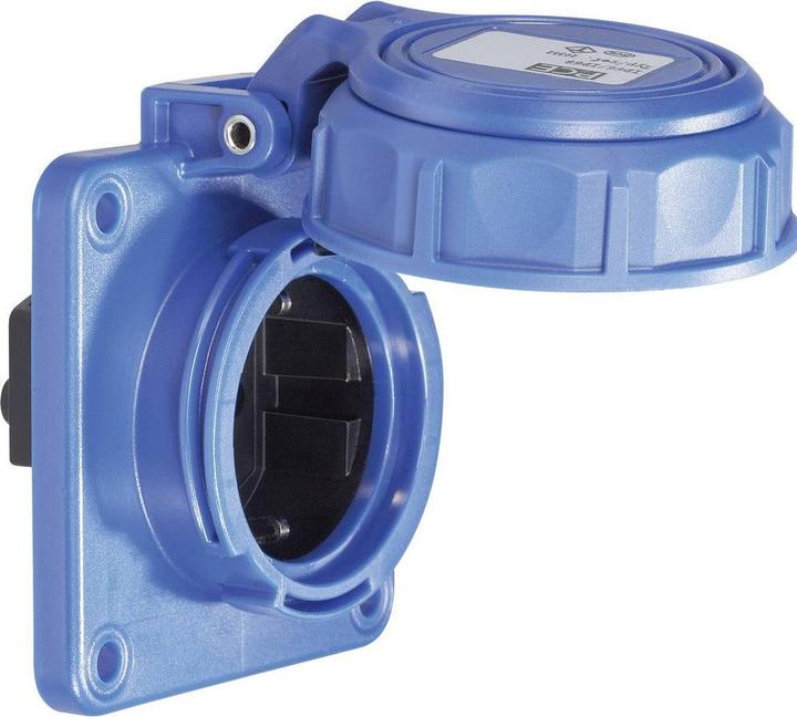 Actual product image PCE 20352-8b Socket outlet with hinged cover 16A 3p 250V IP66/68 Nautilus