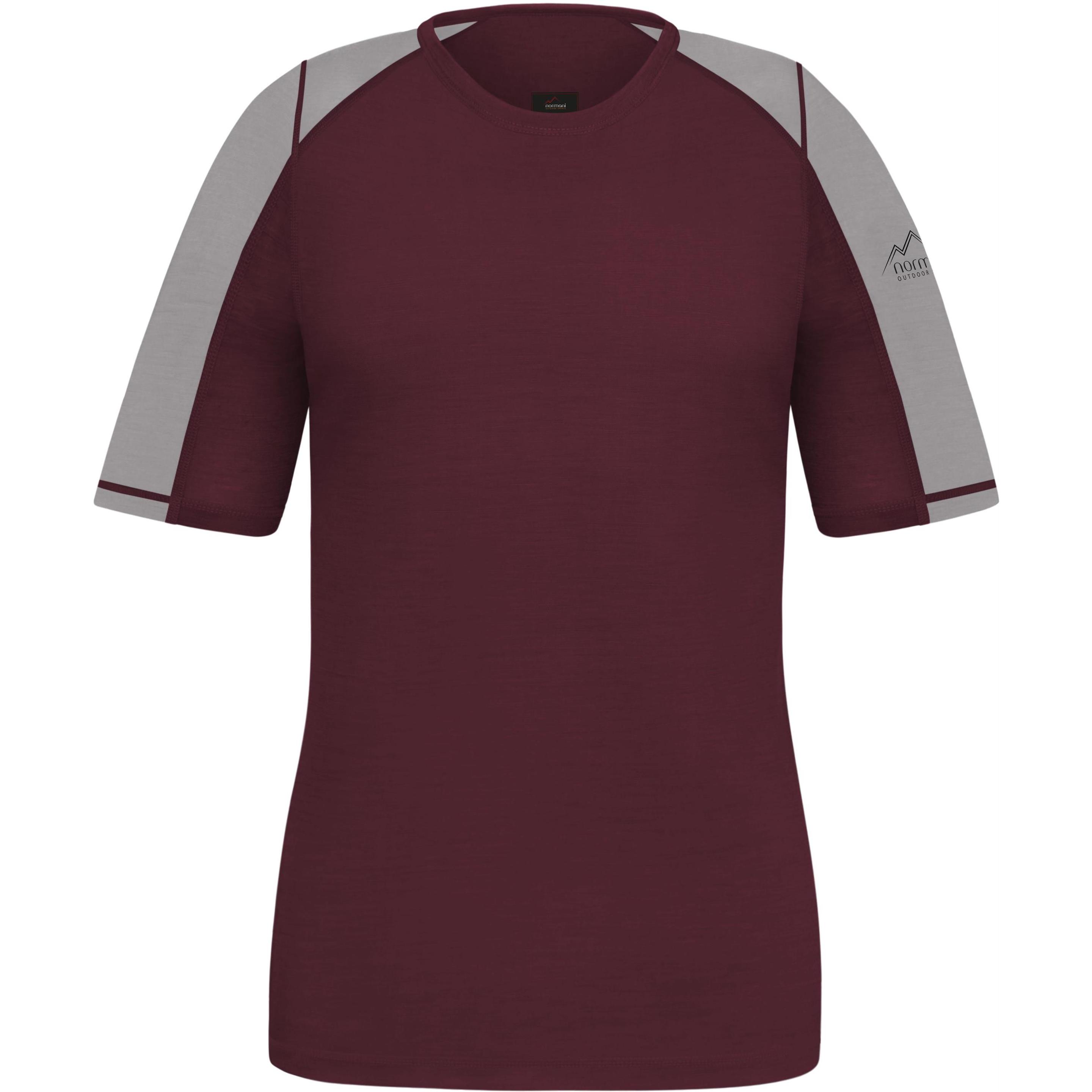 Normani, Damen, Shirt, Damen Merino T-Shirt „Esperance“ - 9217, Rot, (XXL)