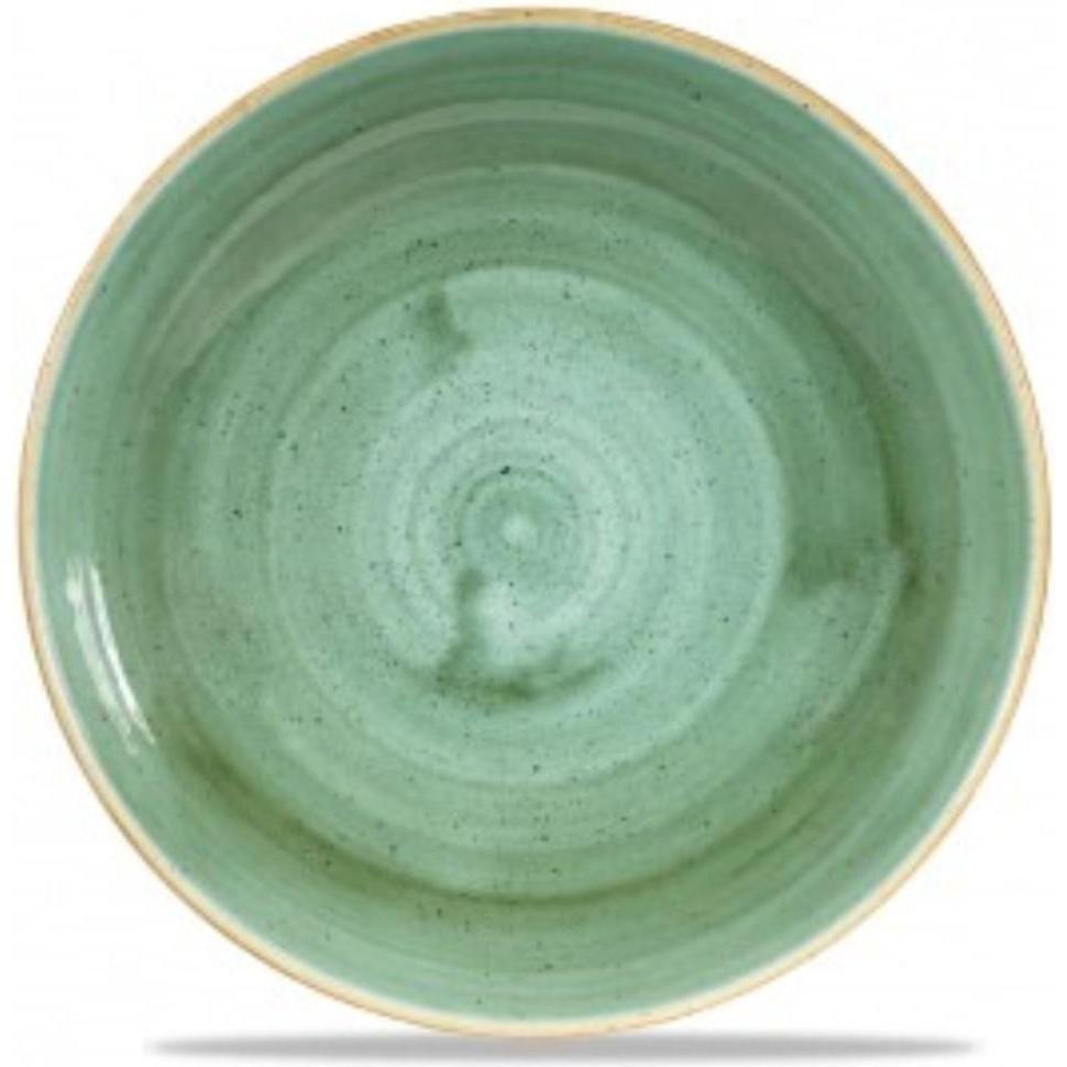 Churchill Stonecast Teller coupe tief 24.8cm, Teller, Grün