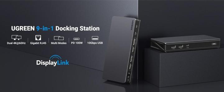 Actual product image Ugreen CM615 (USB-C, 9 Ports)