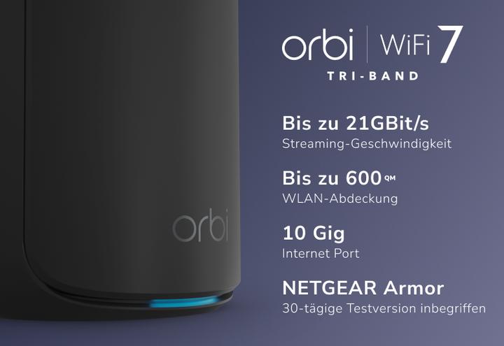 Actual product image Netgear Orbi 870 Series (RBE873B) Set of 3