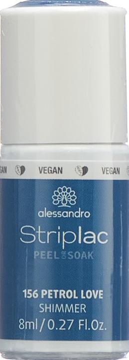 Image du produit Alessandro Striplac Peel ou Soak - Petrol Love (156 Petrol Love, Vernis à ongles peel off)