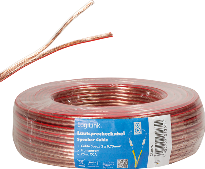 Actual product image LogiLink CA Loudspeaker cable (25 m, 0.75 mm²)
