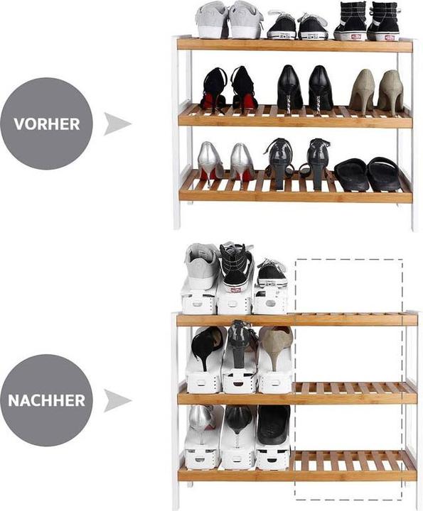 Actual product image Hermex Shoe rack Shoe rack white