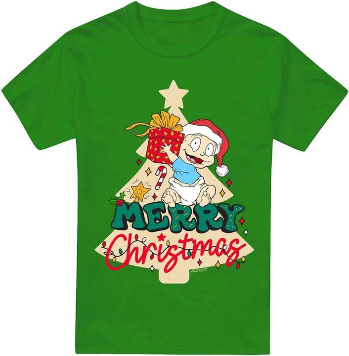 Immagine prodotto Rugrats Merry Christmas Maglietta Tommy Pickles Uomo (XL)