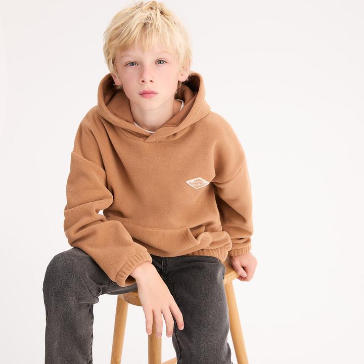 Produktbild La Redoute Collections Fleece-Shirt mit Kapuze (110)