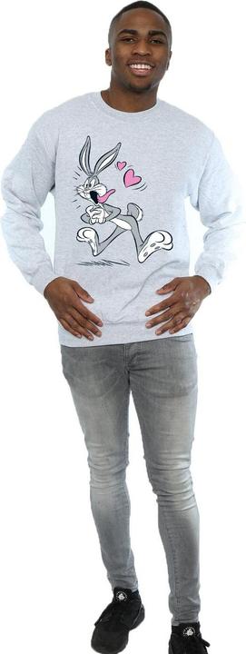 Actual product image Looney Tunes Mens Bugs Bunny In Love Sweatshirt (XXL)