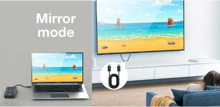 Actual product image Techly Bezprzewodowy transmiter obrazu USB-C do HDMI 1080p do 30m (30 m)