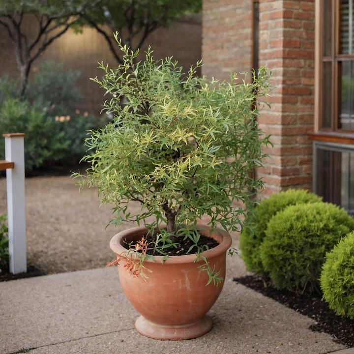 Actual product image Plant in a Box Acer palmatum 'Butterfly' - Maple tree (25 cm)