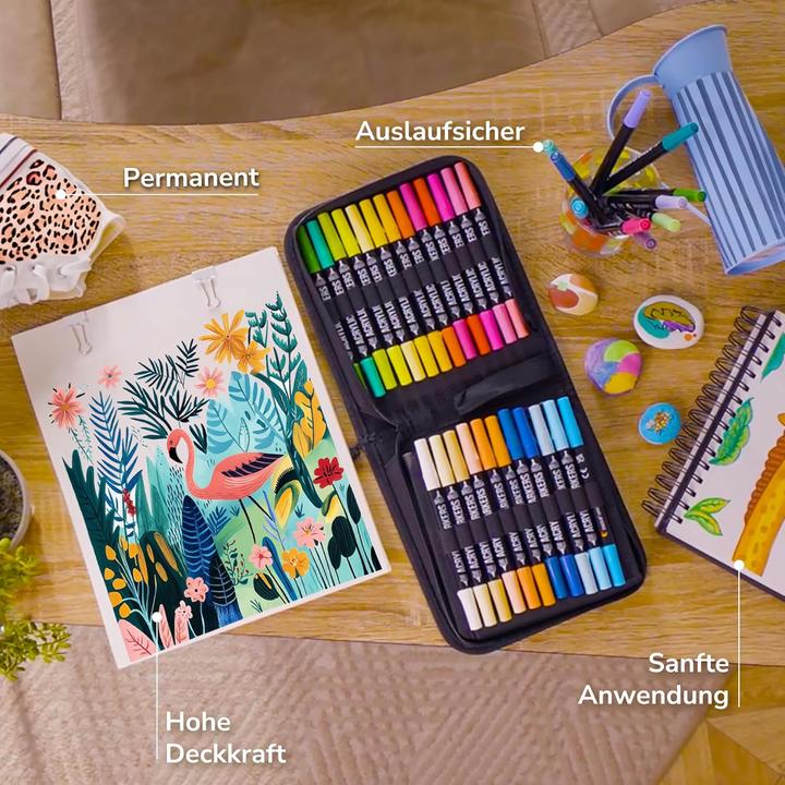 Immagine prodotto Zenacolor Set di matite acriliche (Multicolore, 5 mm, 72 x)