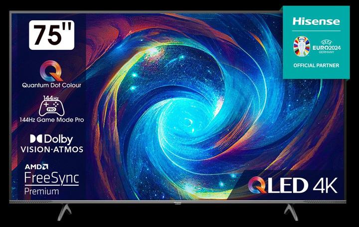 Actual product image Hisense QLED TV UHD 75E7KQ PRO (75", E7K, QLED, 4K)