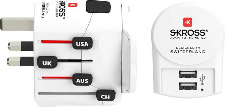 Skross Weltreiseadapter PRO+ 2x USB
