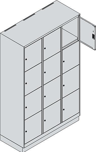 Actual product image C+P Classic PLUS locker cabinet (120 x 50 x 195 cm)