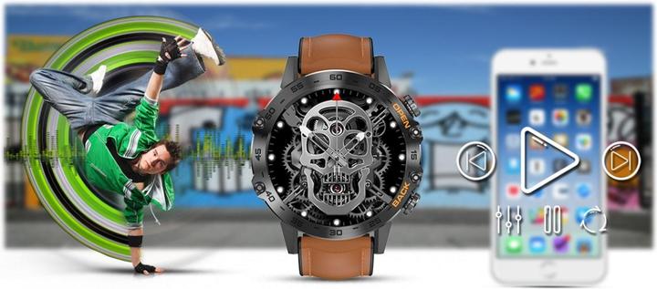 Produktbild Gravity SMARTWATCH MĘSKI GT9-7 - WYKONYWANIE POŁĄCZEŃ, CIŚNIENIOMIERZ (sg021g)