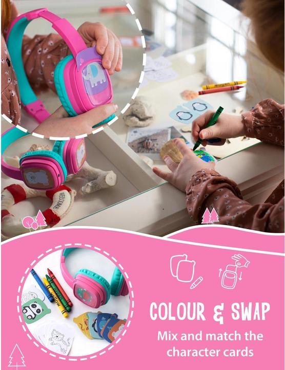 Actual product image Planet Buddies Girl Wired Headphones DIY