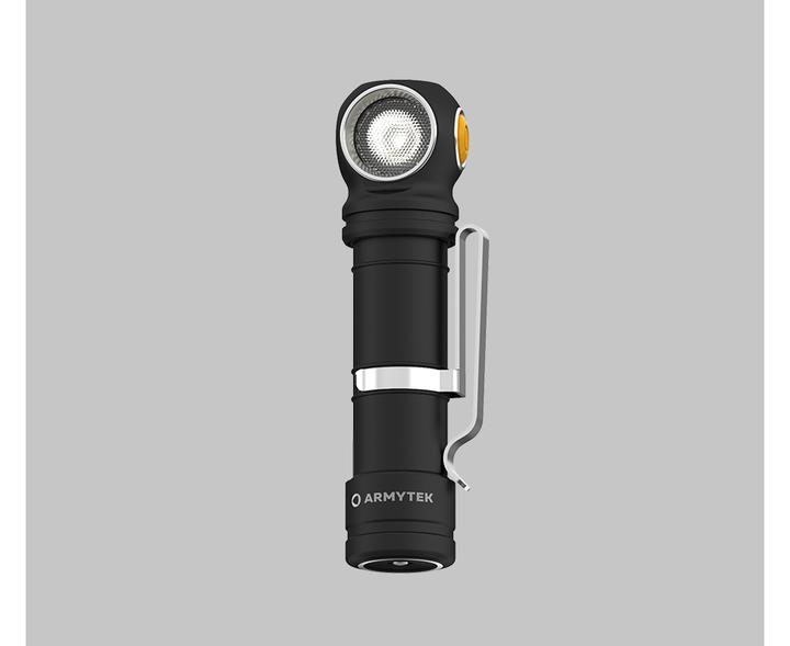 Actual product image ArmyTek Wizard C2 Pro Max Olive White LED torch with belt clip, with holster battery-powered 40 (12.15 cm, 4000 lm)