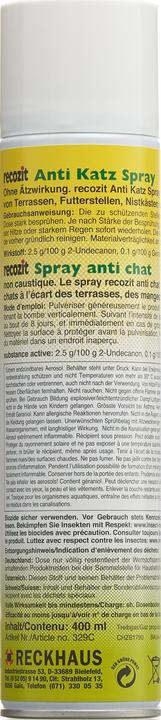 Actual product image Recozit Anti Cat Spray (400 ml)