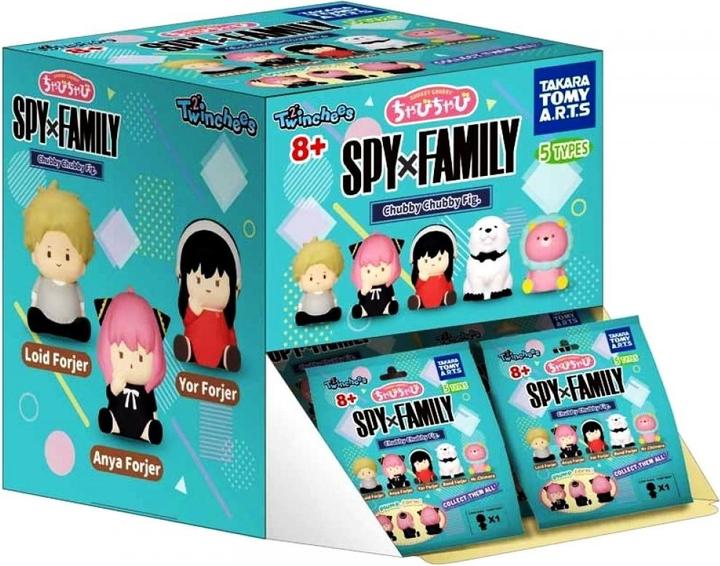 Takara Tomy Spy x Family Twinchees minifigures Chubby Chubby 5 cm Display (24)