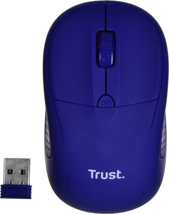 Actual product image Trust Primo Wireless Mouse Matt Blue (Wireless)