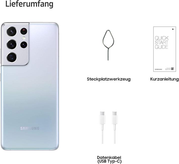 Produktbild Samsung Galaxy S21+ EU (128 GB, Phantom Black, 6.70", Dual SIM, 5G)