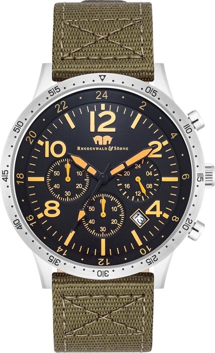 Produktbild Herren Chronograph Flight Captain Nylon Schwarz - 34130 (Chronograph, 43.80 mm)