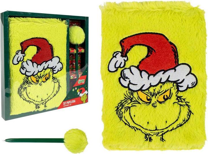 Produktbild Cerda GRINCH - Pack Premium Notebook Peluche A5 Stylo-Bille