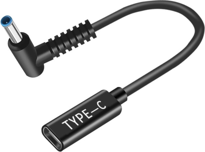 Image du produit PowerGuard Adaptateur USB-C vers HP pour ordinateur portable (4,5 x 3mm, intérieur 0,6mm) L-Style (90 W)