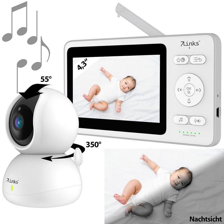 Actual product image 7links Video baby monitor (Video & Audio, 250 m)