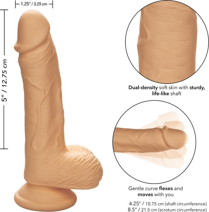 Image du produit CalExotics Studs™ en silicone double densité 5"/12.75 - Ivory