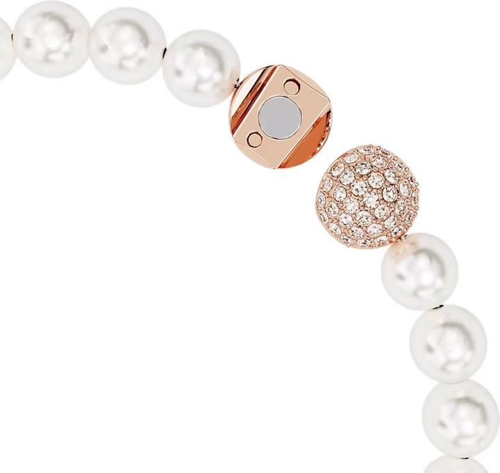 Actual product image Swarovski Nice Bracelet Feather White Rose Gold (16.50 cm, Swarovski Metal)