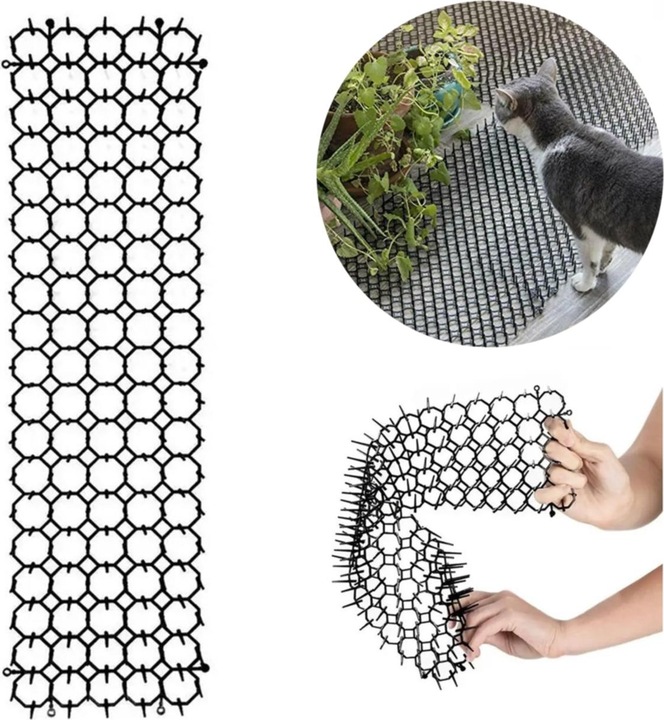 Actual product image Werkstein Bird Protection Animal Defence Spikes - Black (Set of 10)