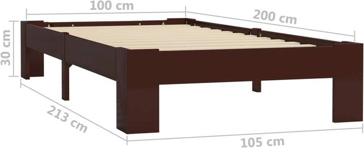 Image du produit vidaXL Bettgestell (100 x 200 cm)